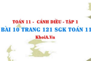 Bài 10 trang 121 SGK Toán 11 tập 1 Cánh Diều